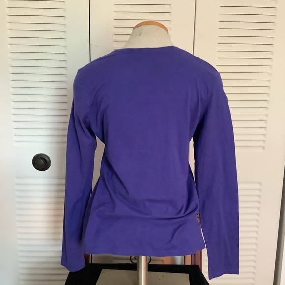 Hanes Purple long sleeved tee. Size S. - Picture 2 of 3